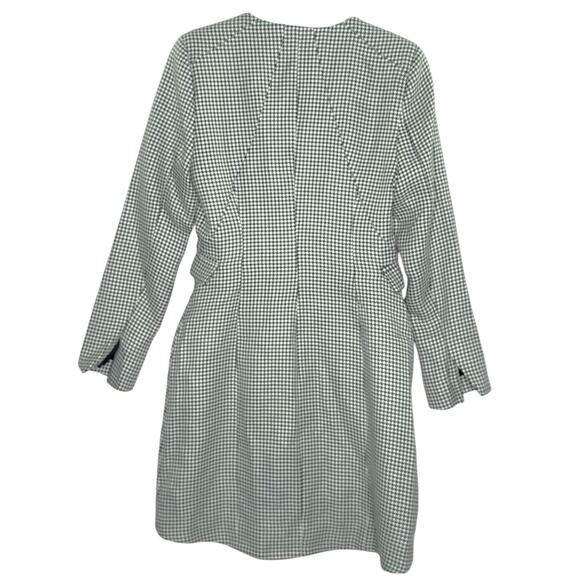 Jason Wu M Womens Houndstooth Wrap Mini Dress Black White NWOT Corpcore - Picture 2 of 11